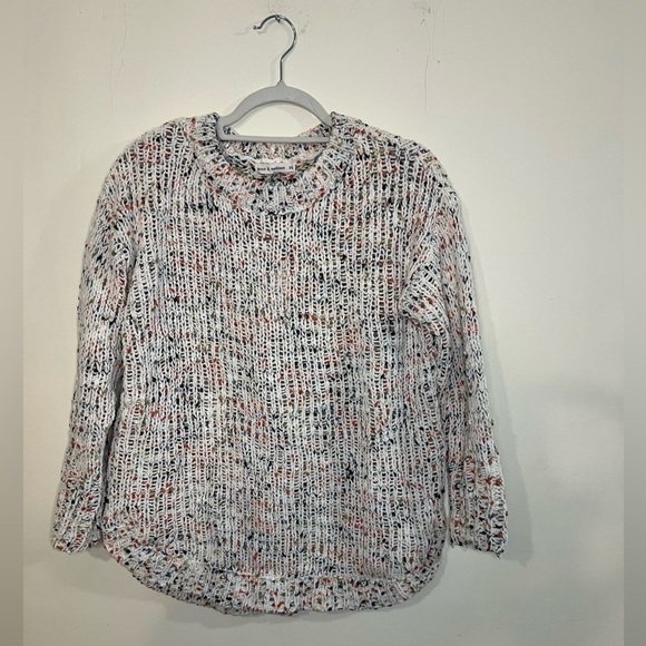 NWT Moon & Madison Confetti Specked Soft Open Knit Pullover Sweater - Picture 4 of 7